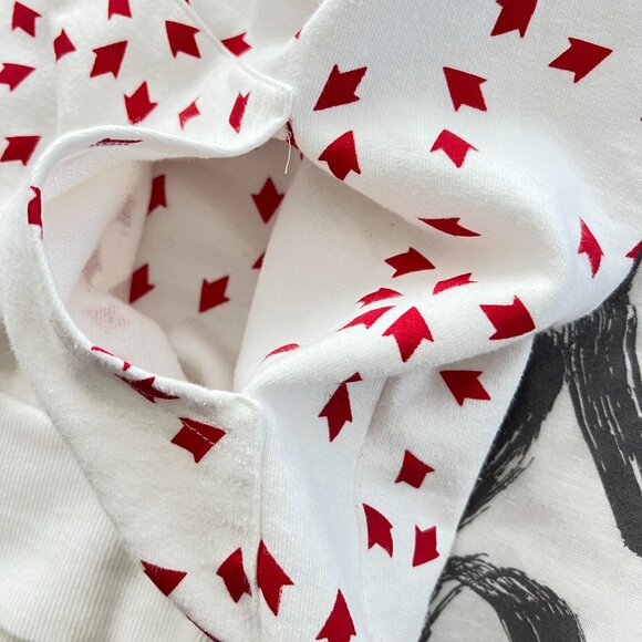 $1795 Authentic DIOR Made in ITALY Women's White Red Hoodie Sweatshirt Sz.XS ? M - Picture 6 of 12